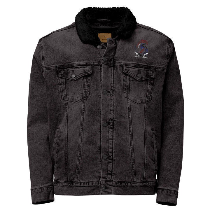 Unisex Sherpa Denim Jacket - Embroidered - Property Of HApex Gear 2024 product image (1)