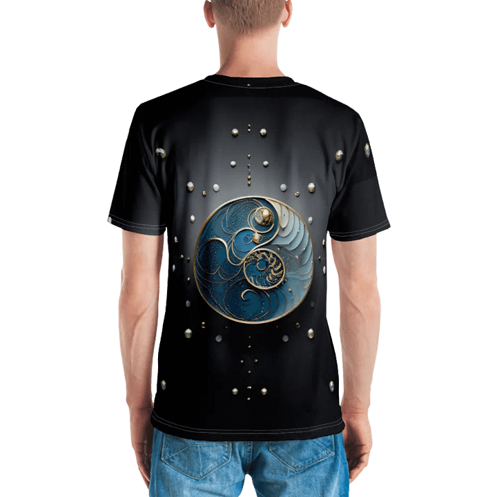 Blue Gold Art T shirt product image (2)