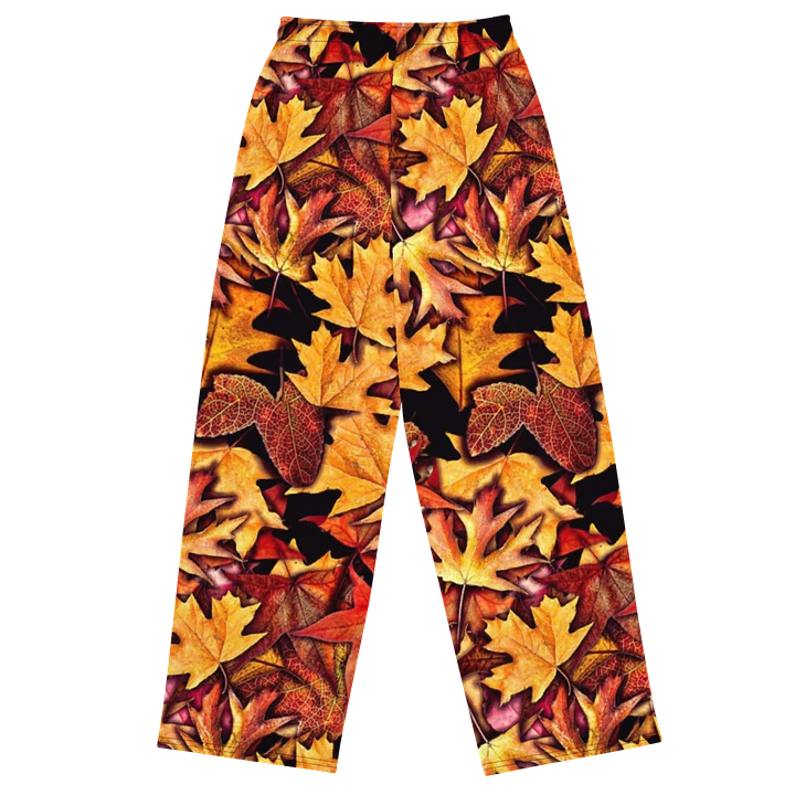 Fall Leaves Pattern Wideleg Pants product image (1)