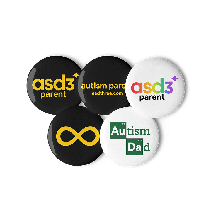 Autism Parent 5 Pack Of Pins - Pack #1 product image (2)