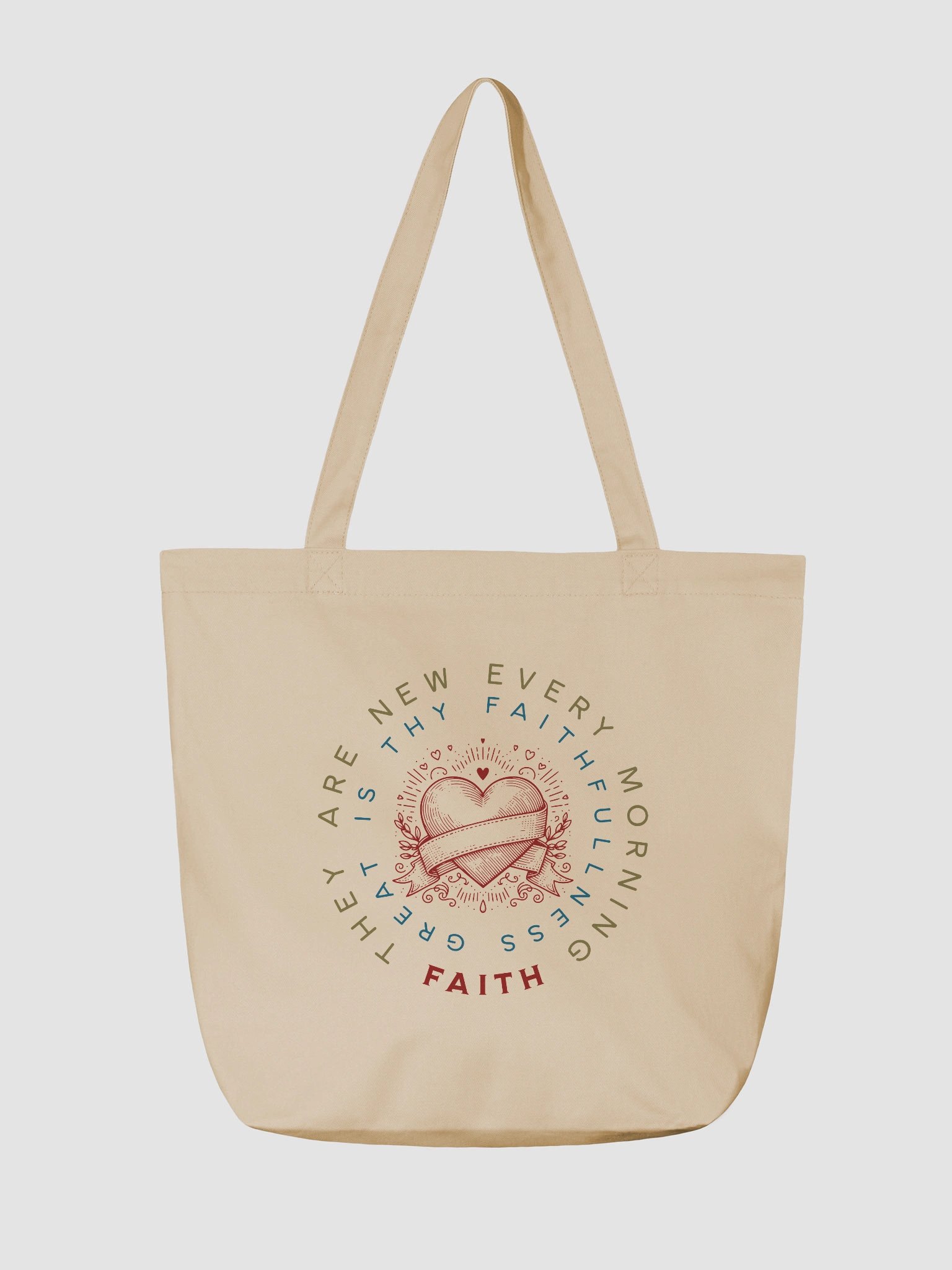 Sacred Heart Vintage Faith Tote Bag product image (2)