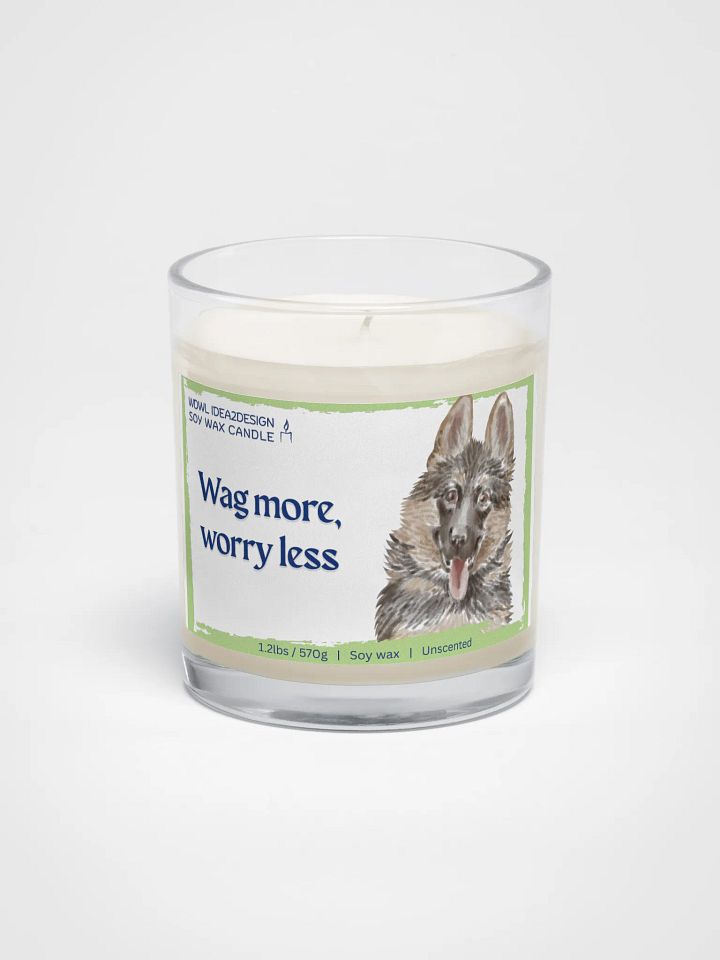 German Shepherd Dog Lover Best Gift, Large Capacity, Great Value & Eco-Friendly Candle – 1.2 lbs of Pure Serenity product image (1)