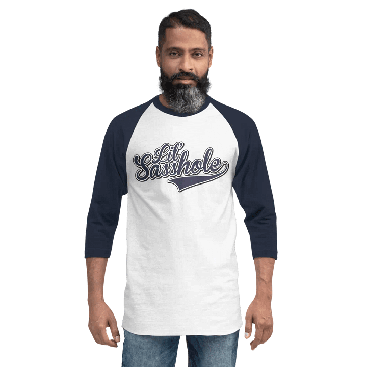 "Sasshole Athletics" Baseball Raglan product image (2)