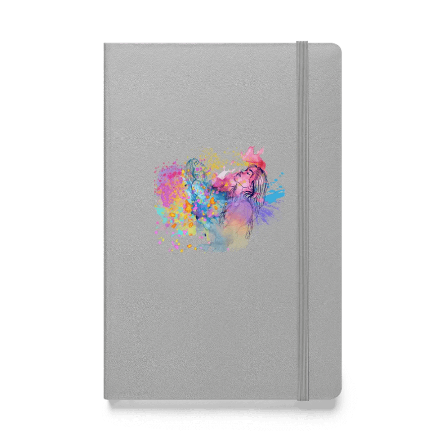 Vibrant Splatter Sisters Hardcover Notebook for arty friends moms daughters product image (1)