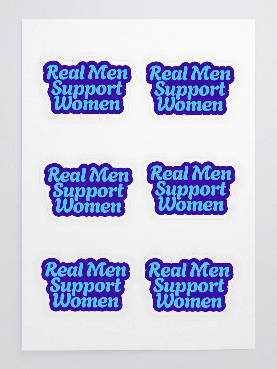 "Real Men Support Women" Sticker Sheet Set product image (3)