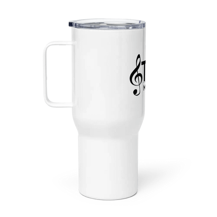 TDS Music White Travel Mug with Handle product image (1)