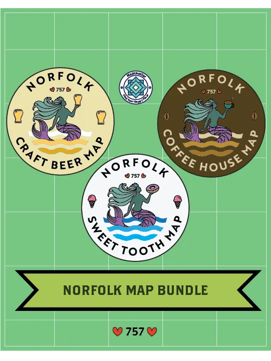 Norfolk Map Bundle - Digital Download product image (1)