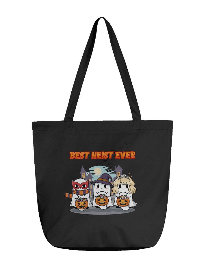 Best Heist Ever Halloween Tote Bag – Cute Funny Ghost Trick-or-Treat Canvas Bag, Spooky Season Candy Shopper product image (1)