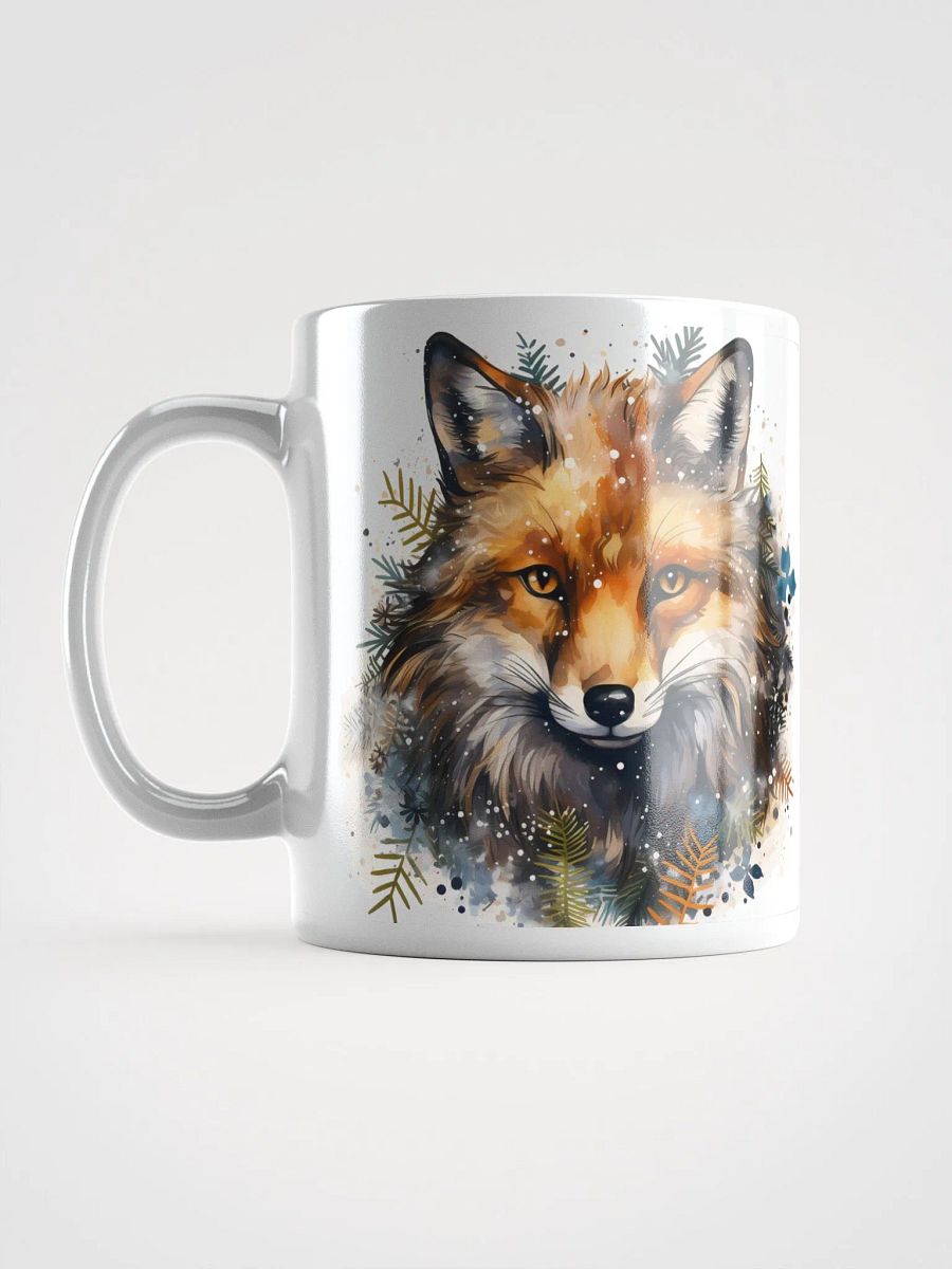 Vibrant Fox Head White Glossy Mug product image (6)
