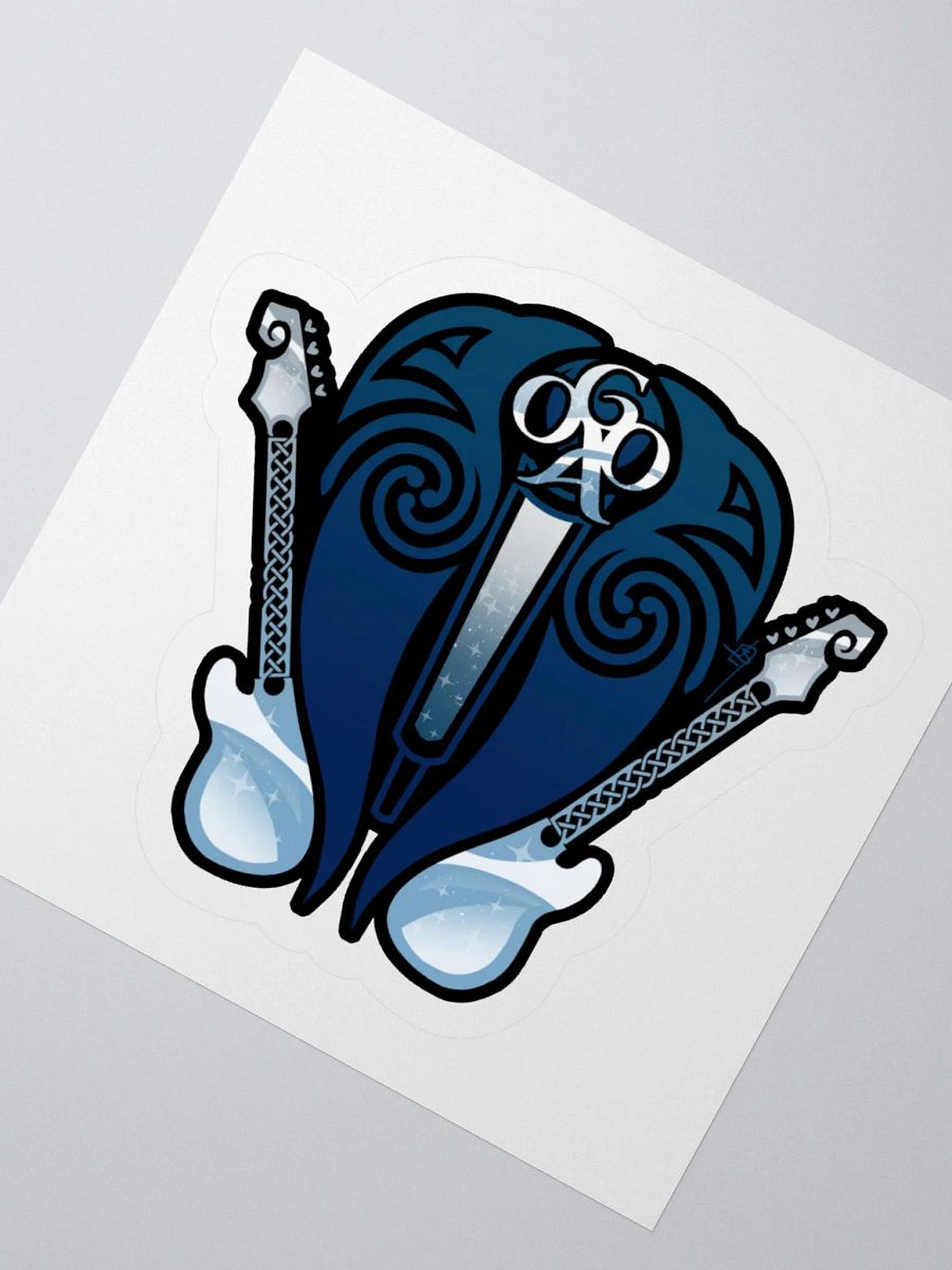 | Vinyl Sticker | Old Gods Crest | Midnight - Blue&Silver | product image (2)