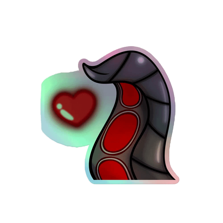 Holographic Oli Tentacle Love Sticker product image (2)
