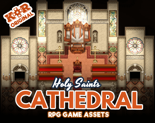 KR Holy Saints Cathedral Tileset for RPGs + Wedding product image (1)