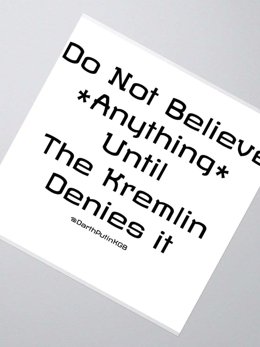 Kremlin denial stickers - No picture product image (4)