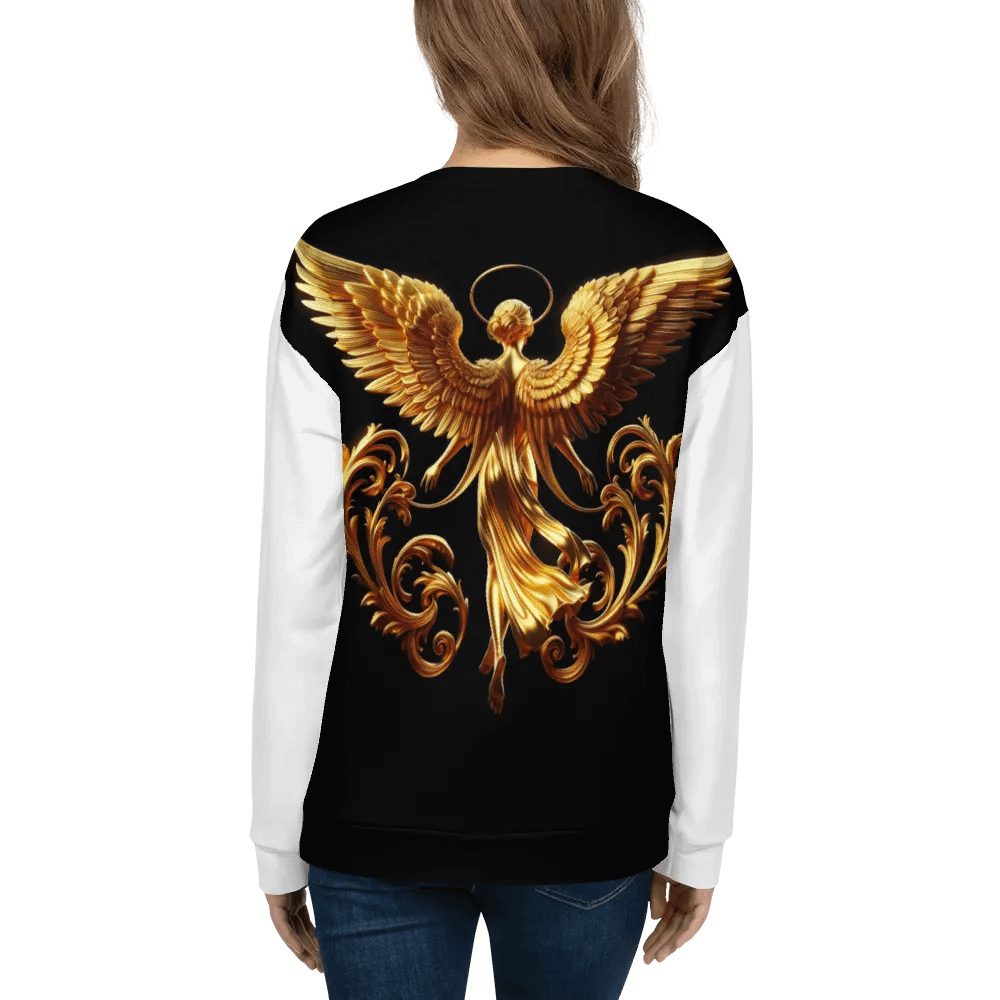 A Golden Angel and Cross - Unisex Sweatshirt #2 product image (5)