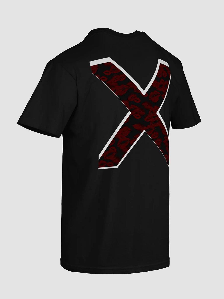 Black X Subtle Red Lipstick Kisses Shirt product image (103)