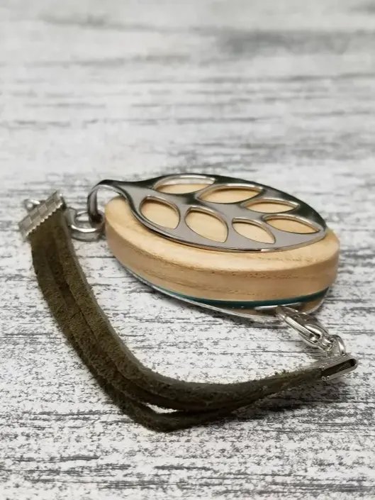 Forrest Green Suede Bracelet | Handmade Accessory for Bellabeat Leaf Urban & Ivy product image (2)