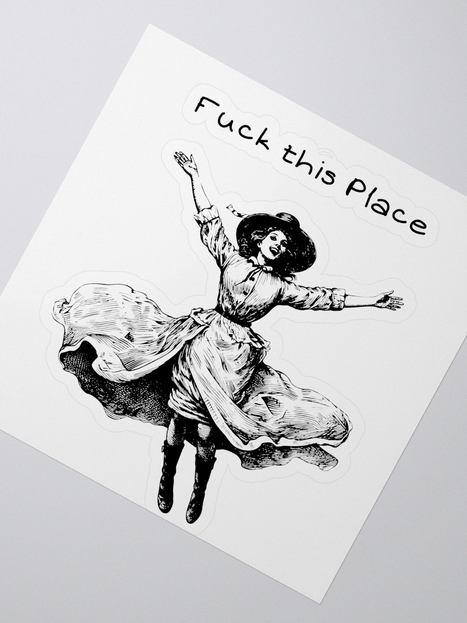 F**k this place sticker product image (2)