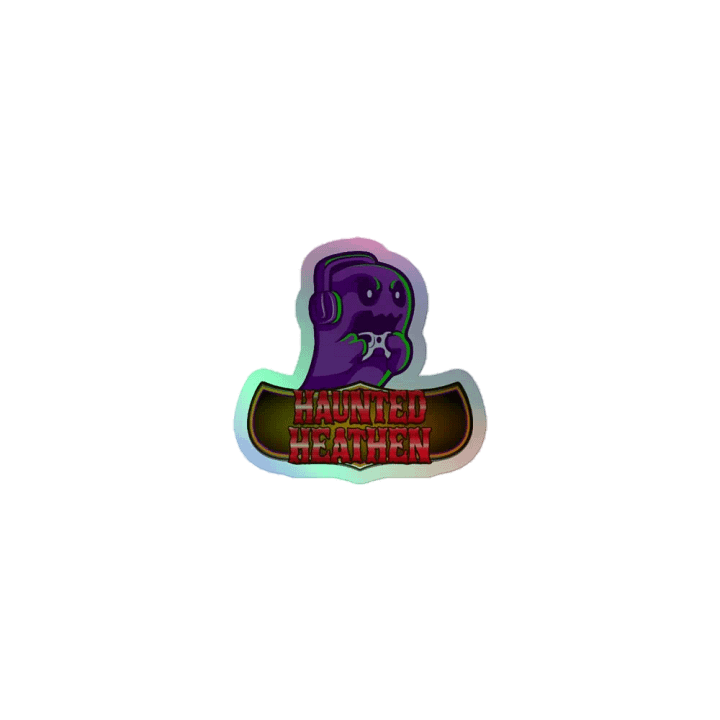 Holo Haunted Logo Stickers product image (1)