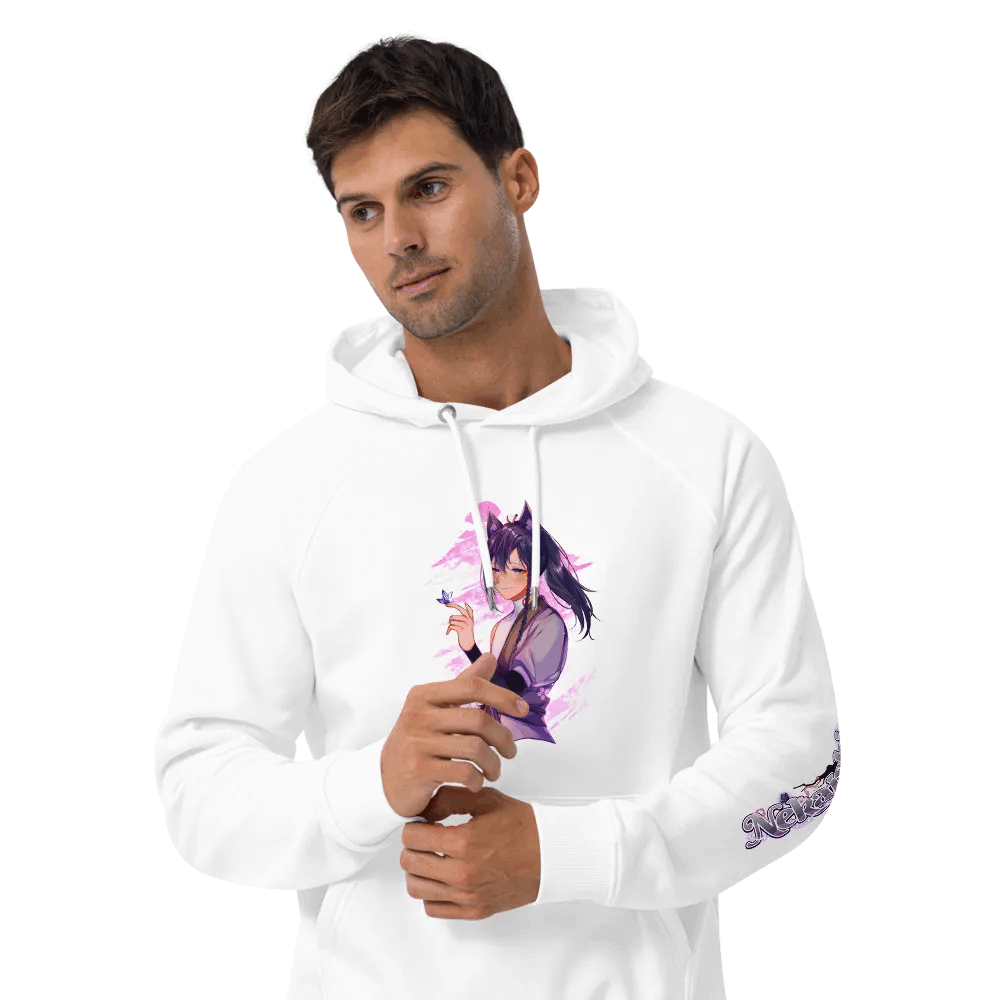 Unisex Eco Raglan Hoodie - Standard | Light Mode product image (3)