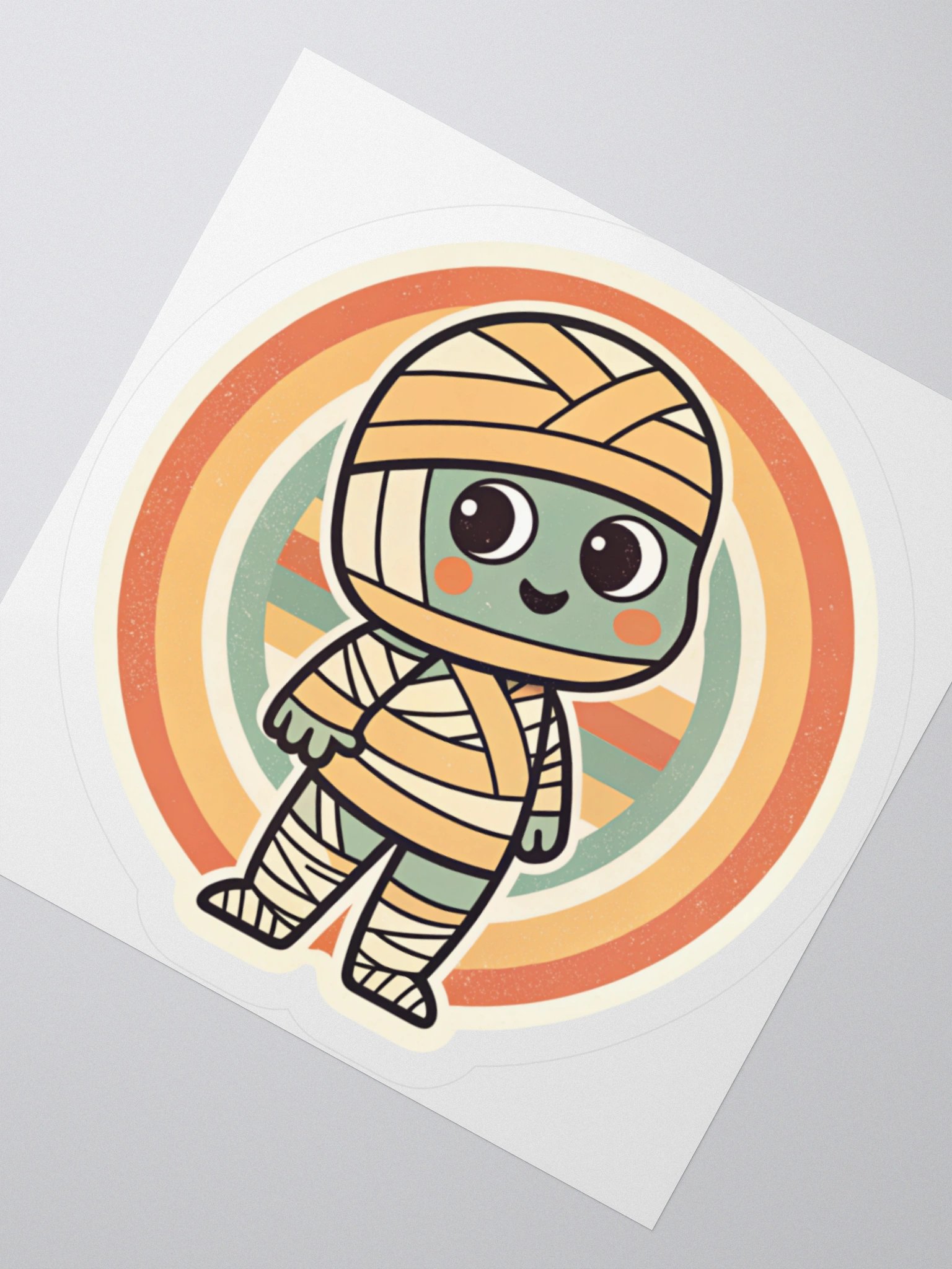 Retro Mummy Kiss Cut Stickers product image (5)