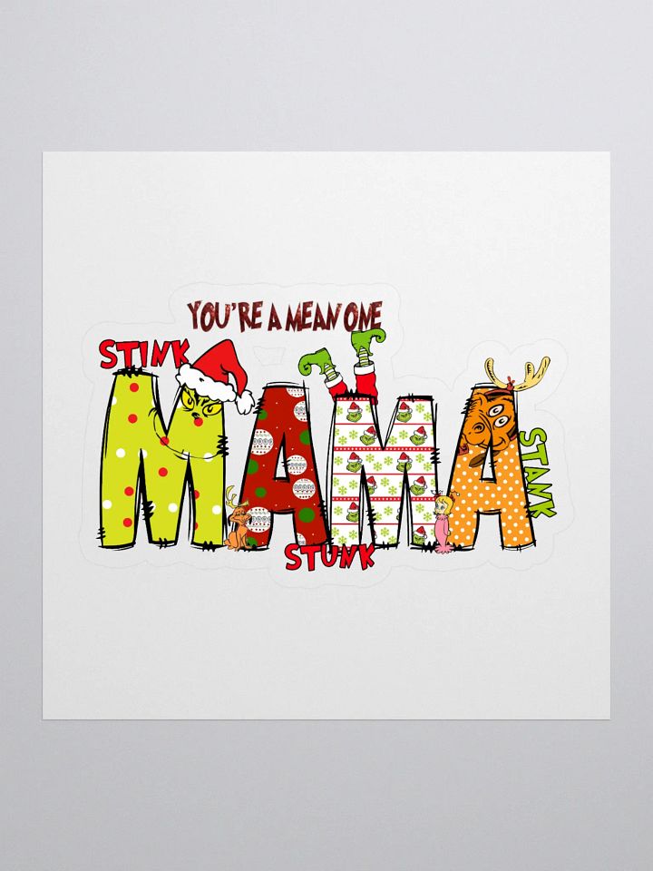 Festive 'MAMA' Kiss Cut Stickers product image (1)