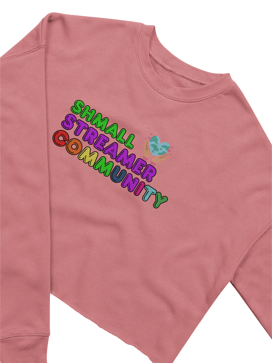 Shmall Streamer Grow Together Women's Fleece Crop Sweatshirt product image (3)