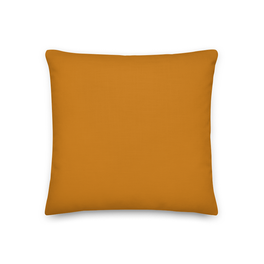 Orange & Cream Gingham Pillow – Warm & Retro product image (2)