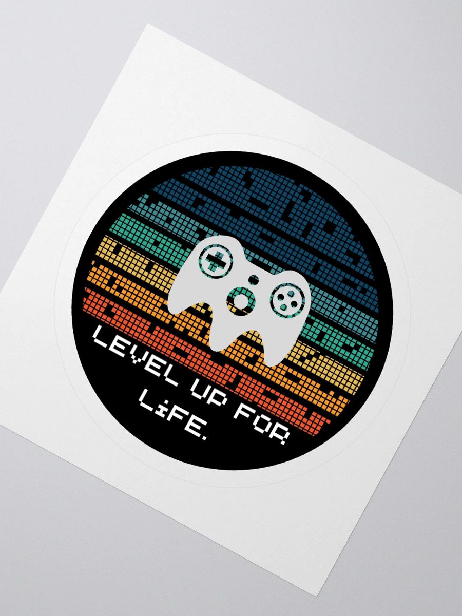Retro Gaming Level Up For Life. Sticker product image (6)