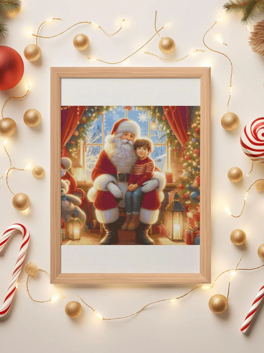 Boy Visits Santa's Grotto product image (1)