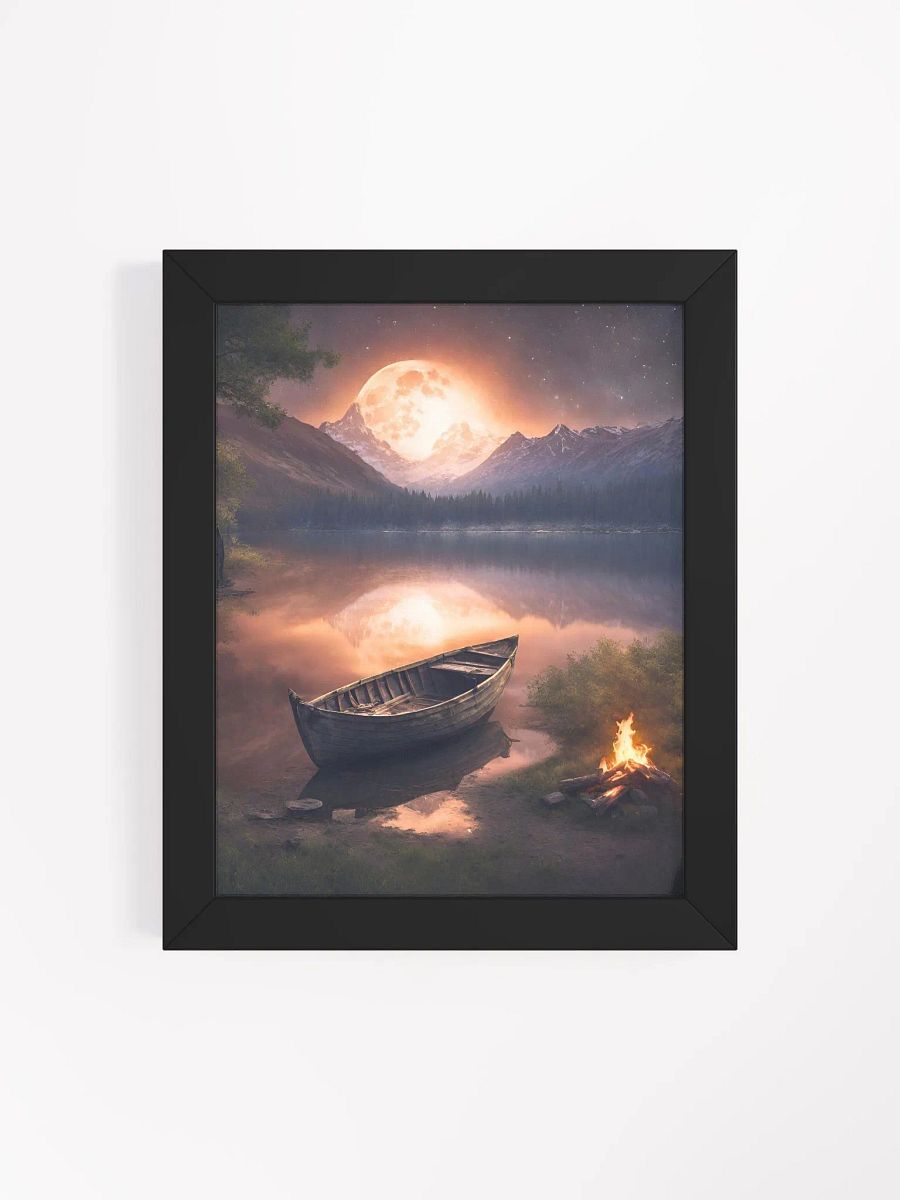 Moonlit Row Boat Framed Poster product image (39)