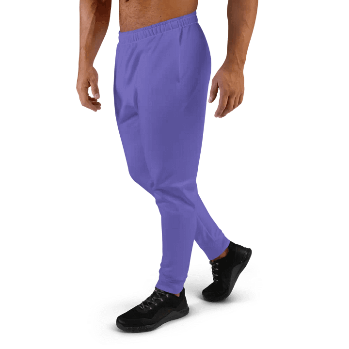 Plain Purple Light Summer Recycled Polyester Premium Men's Joggers by Treasure Pie product image (2)