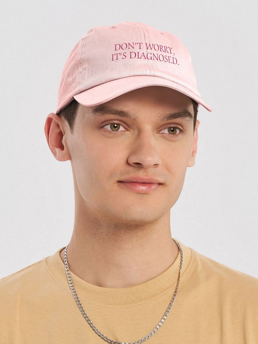 DW, IT'S DIAGNOSED. (pink) embroidered pastel dad hat product image (5)