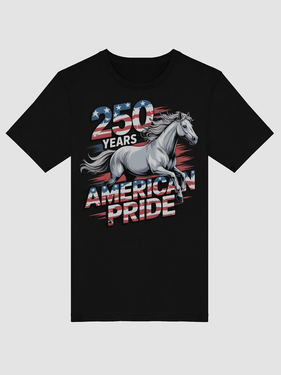 American Pride White Horse T-Shirt product image (5)