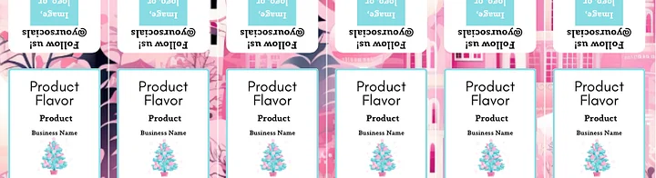 Sugarplum Sparkle Label Templates Bundle product image (2)