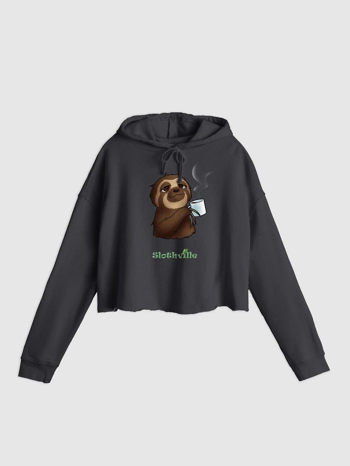 Slothville Mug-Holding Cropped Hoodie product image (9)