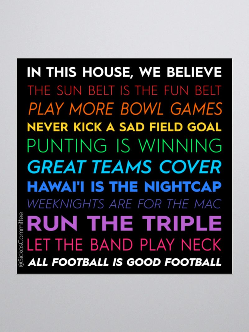 IN THIS HOUSE STICKER (3 Sizes)