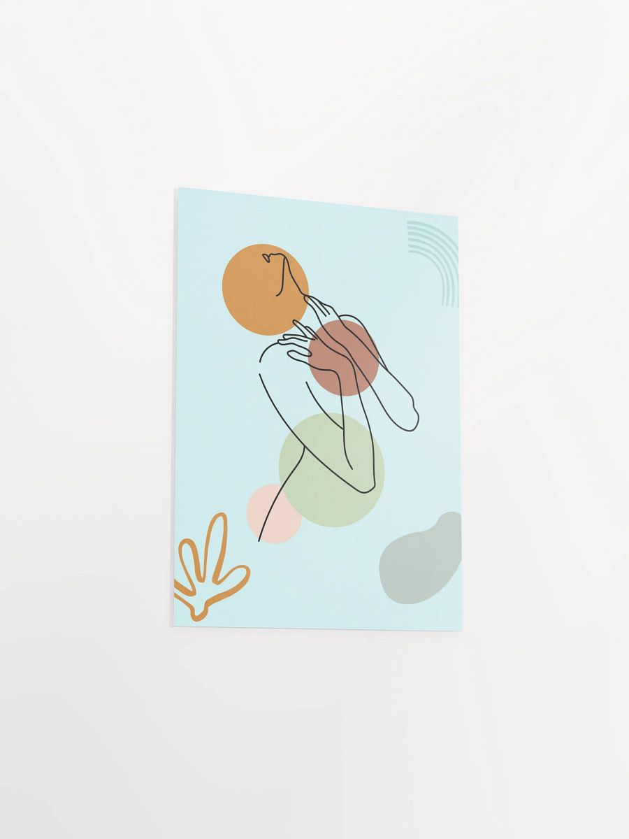 Boho woman — boho poster, boho wall art, boho decor, aesthetic poster, abstract art product image (13)