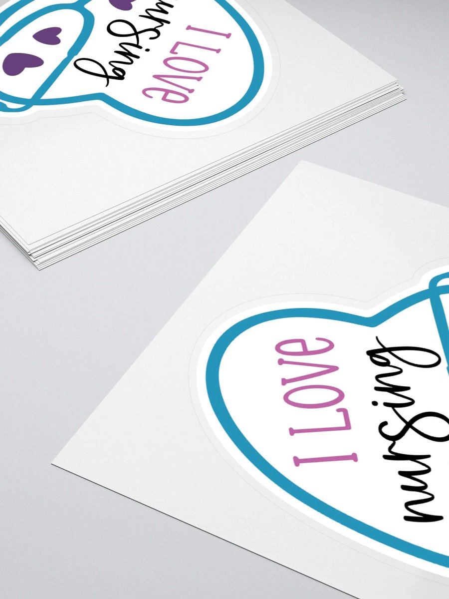I Love Nursing Sticker product image (4)