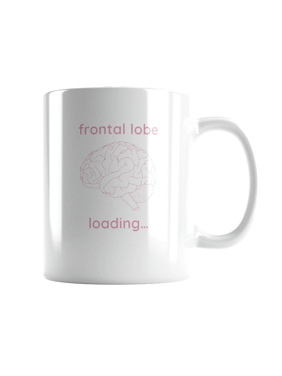 frontal lobe loading... mug (pink) product image (1)
