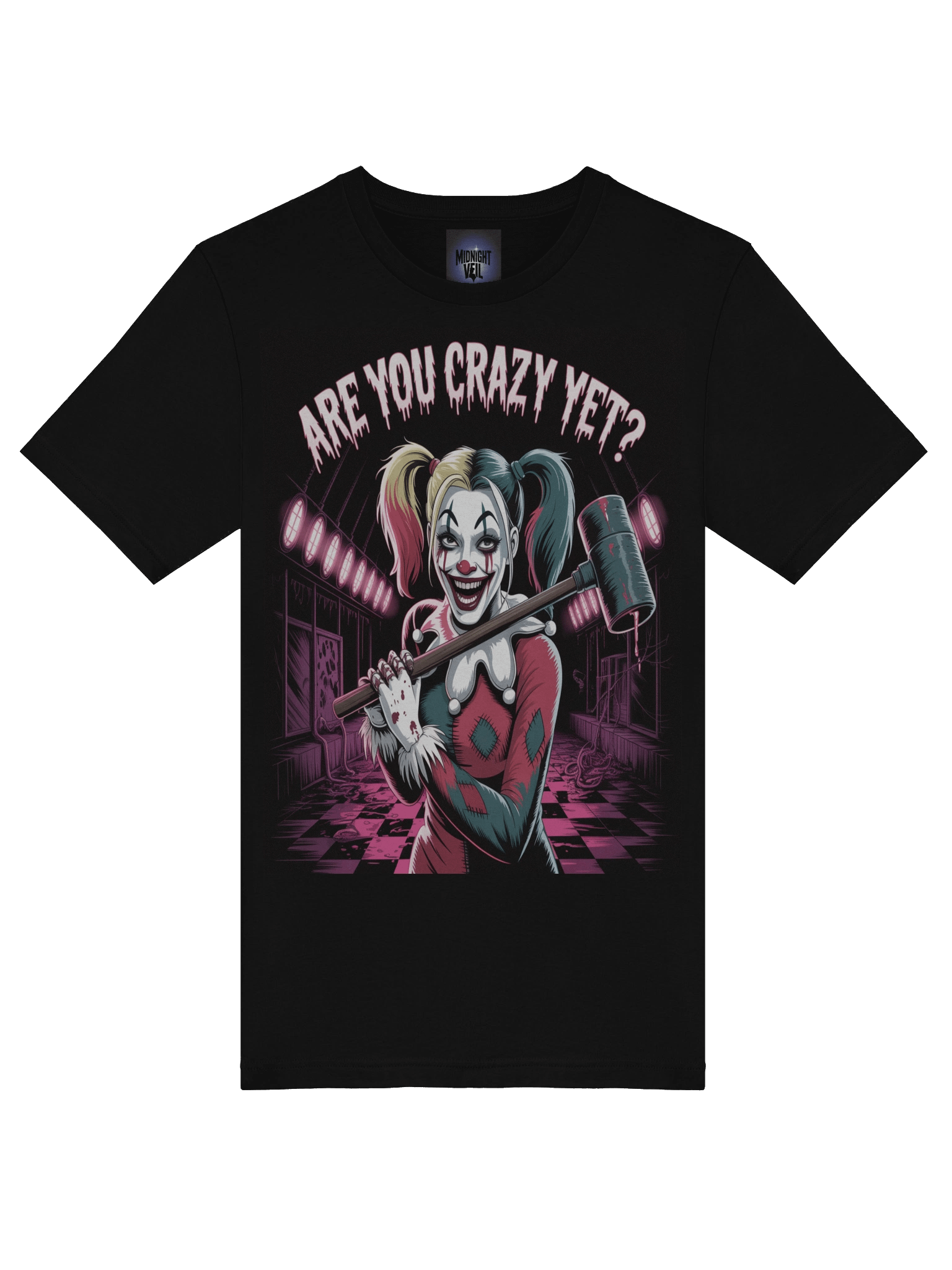 Are You Crazy Yet? Harley Quinn's Mallet Madness Graphic Tee product image (7)
