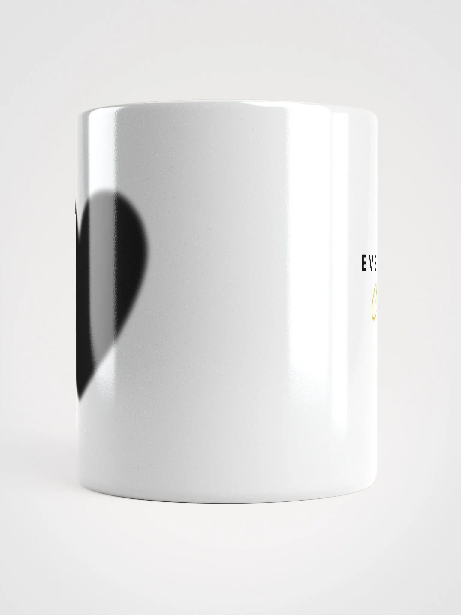 MUG "Everyday is not Christmas"-black heart product image (5)