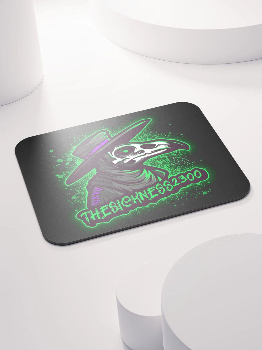 Black background theSICKNESS2300 logo mouse pad product image (4)