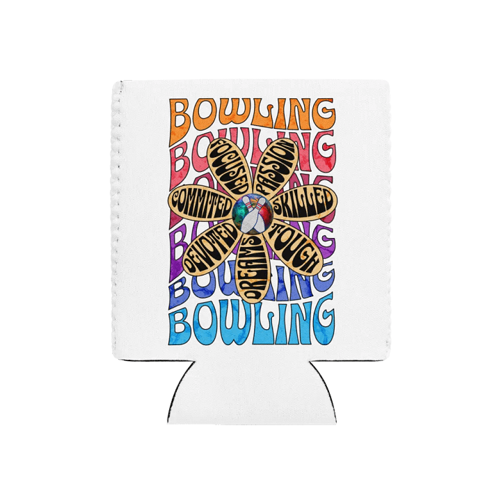 Flower Bowling Passion Can Cooler product image (1)