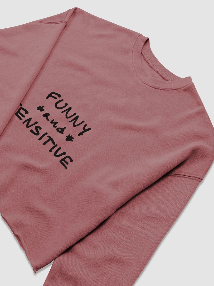 FUNNY *and* SENSITIVE printed cropped crewneck product image (1)
