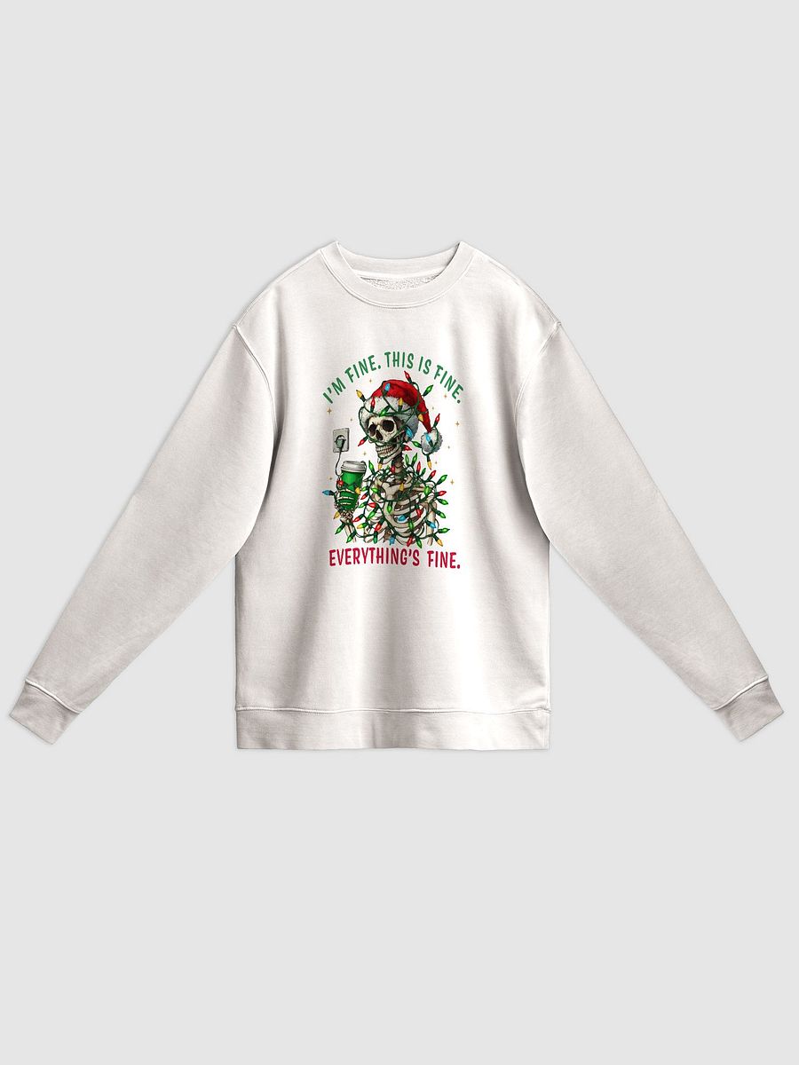 Funny Skeleton Santa Unisex Midweight Sweatshirt product image (1)