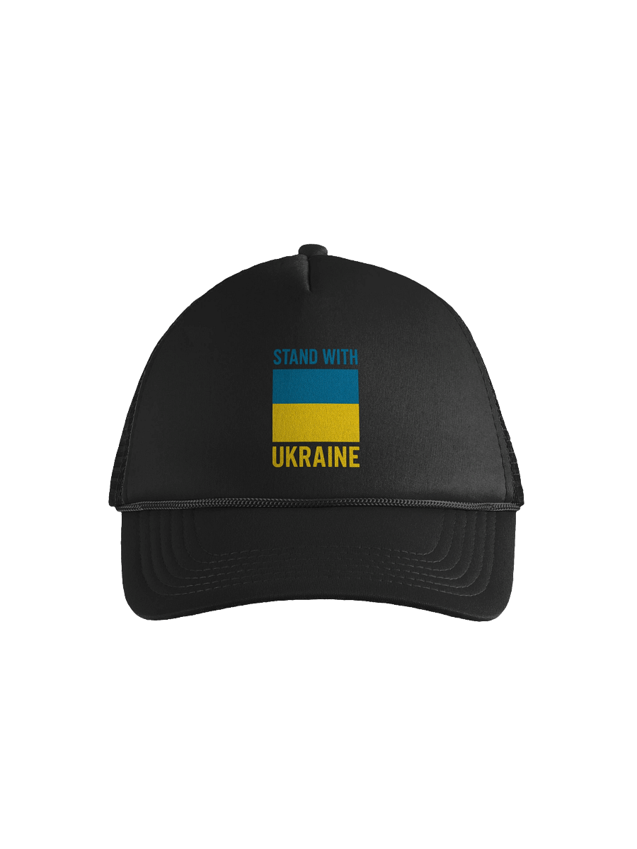Stand with Ukraine Foam Trucker Hat product image (9)