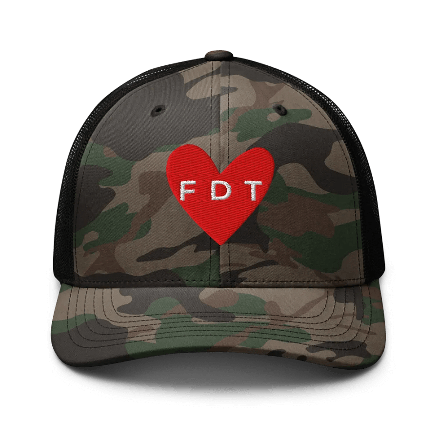 FDT Camo Trucker Hat. product image (1)