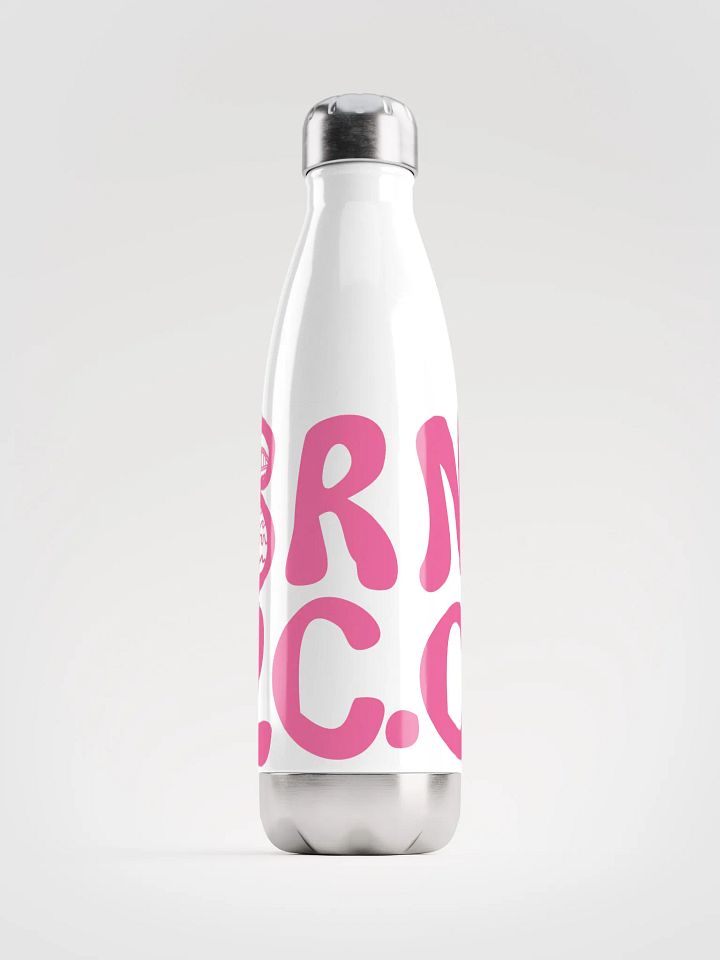 BRN.2C.C.™ | Stainless Bottle | Brilliant Rose on White 💧 product image (1)