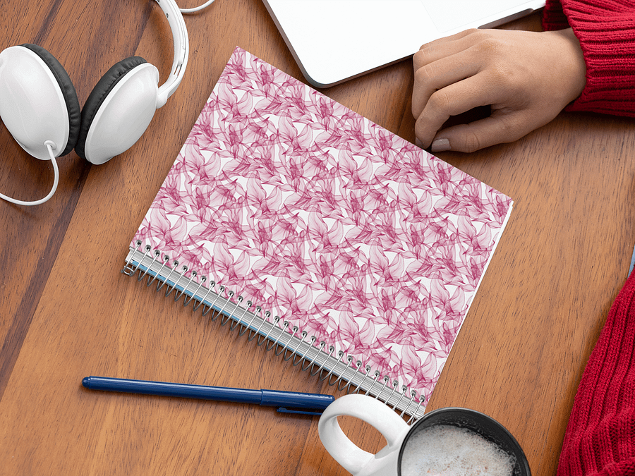 Pink Patterned Notebook product image (5)