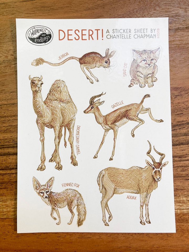 Desert! Sticker Sheet product image (2)